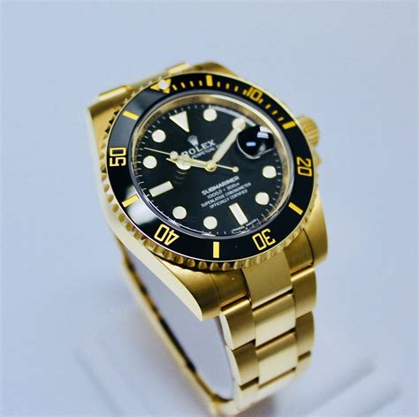 replica rolex submariner gold|rolex submariner black dial price.